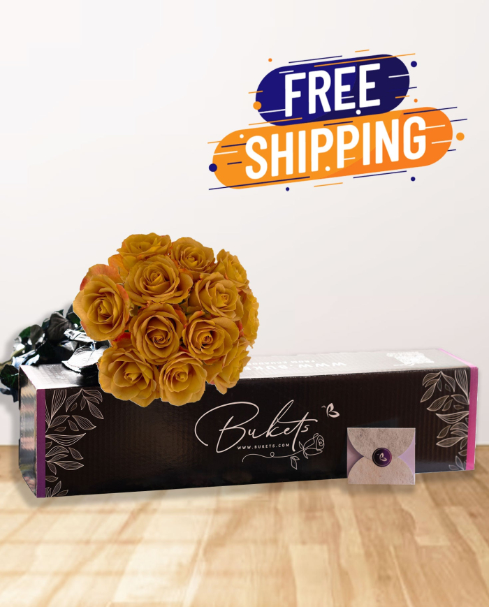 Golden Roses Gift Box Golden Roses Gift Box