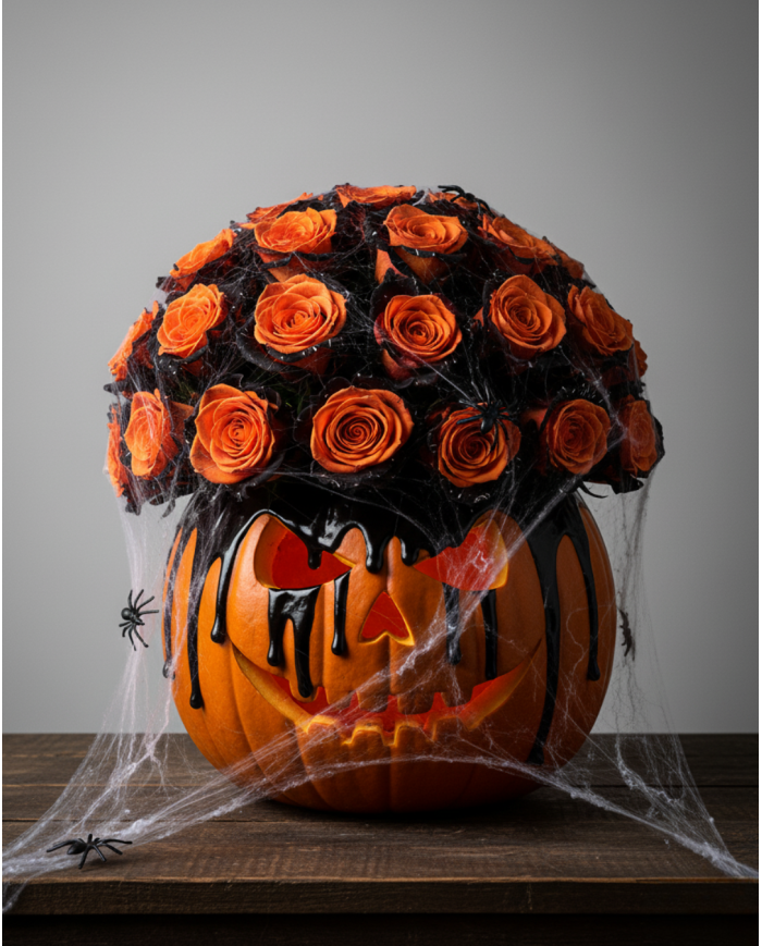 Scarecrow Tinted Roses Gift Box