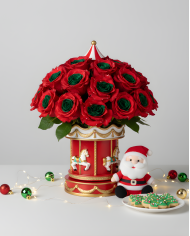 Blue Mistletoe Christmas Gift Box Blue Mistletoe Christmas Gift Box