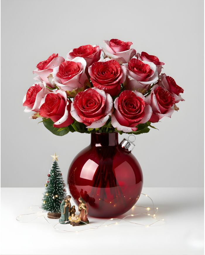 Blue Mistletoe Christmas Gift Box Blue Mistletoe Christmas Gift Box