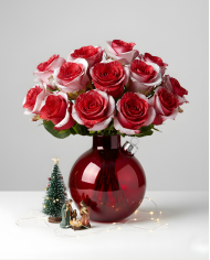 Blue Mistletoe Christmas Gift Box Blue Mistletoe Christmas Gift Box