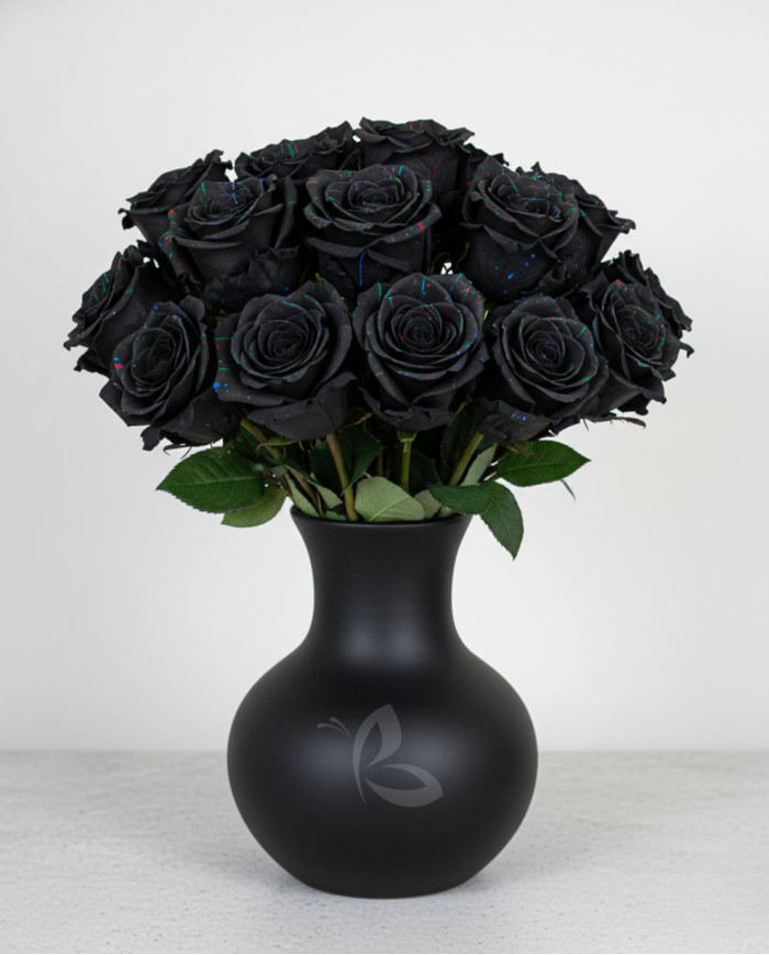 Black Confetti Halloween Gift Box