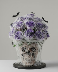 Black Confetti Halloween Gift Box