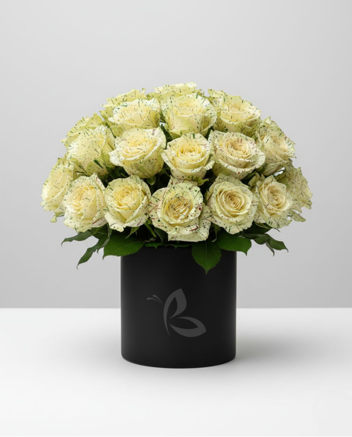 Christmas Confetti Tinted Roses Gift Box