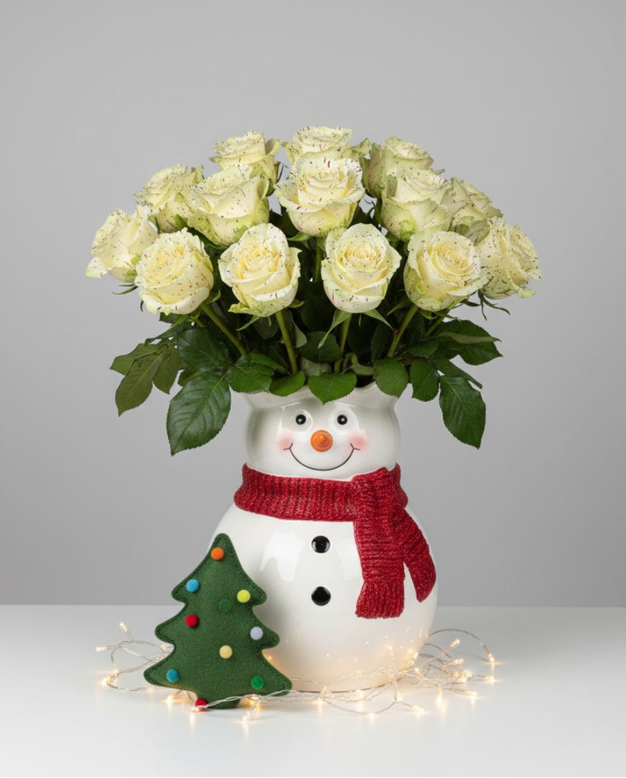 Christmas Confetti Tinted Roses Gift Box