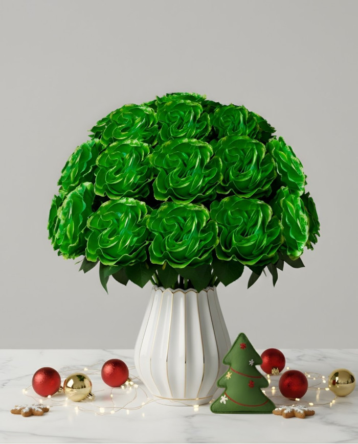 Folding Green Christmas Gift Box