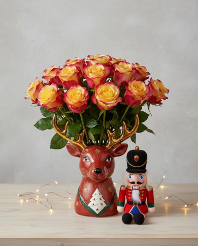 Bicolor Roses Gift Box