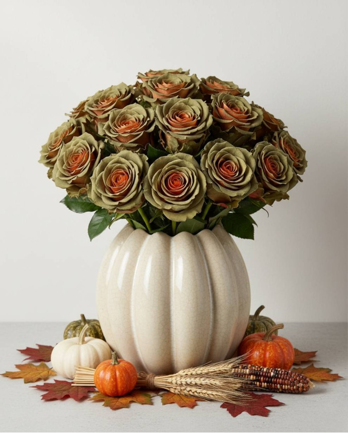 Bald Cypress Tinted Roses Gift Box