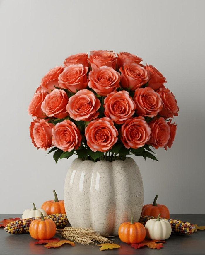 Dogwood Tinted Roses Gift Box