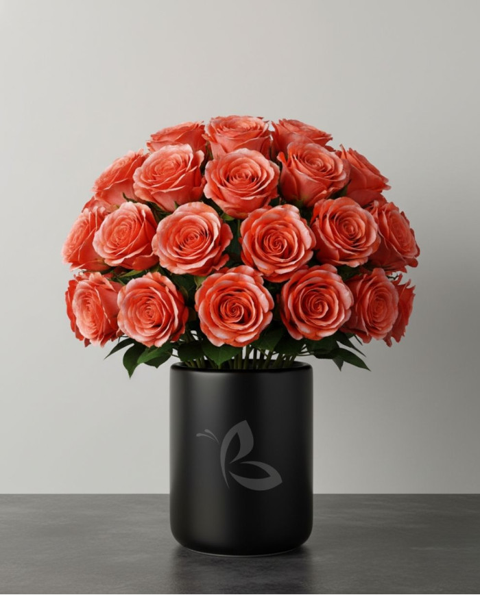 Dogwood Tinted Roses Gift Box