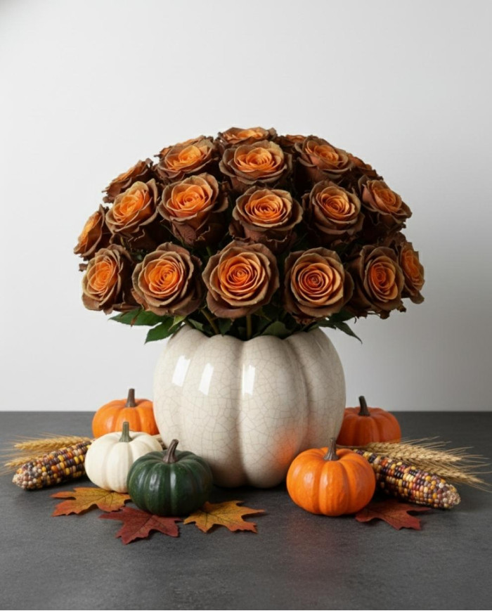 Sassafras Fall Tinted Roses Gift Box