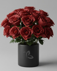 Red Oak Fall Tinted Roses Gift Box