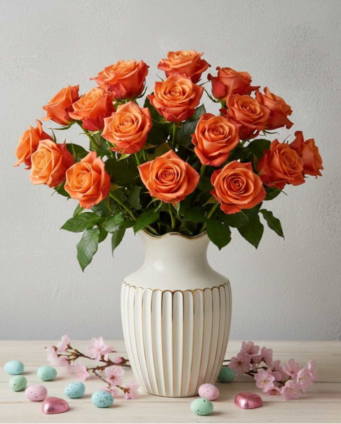 Orange Roses Gift Box