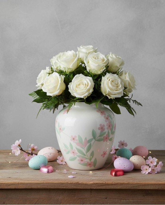 White Roses Gift Box