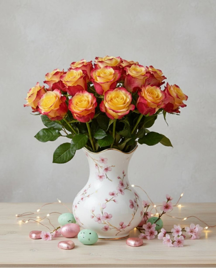 Bicolor Roses Gift Box