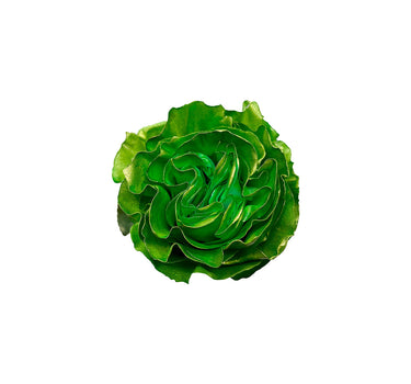 Folding Green Metallic Tinted Roses Gift Box